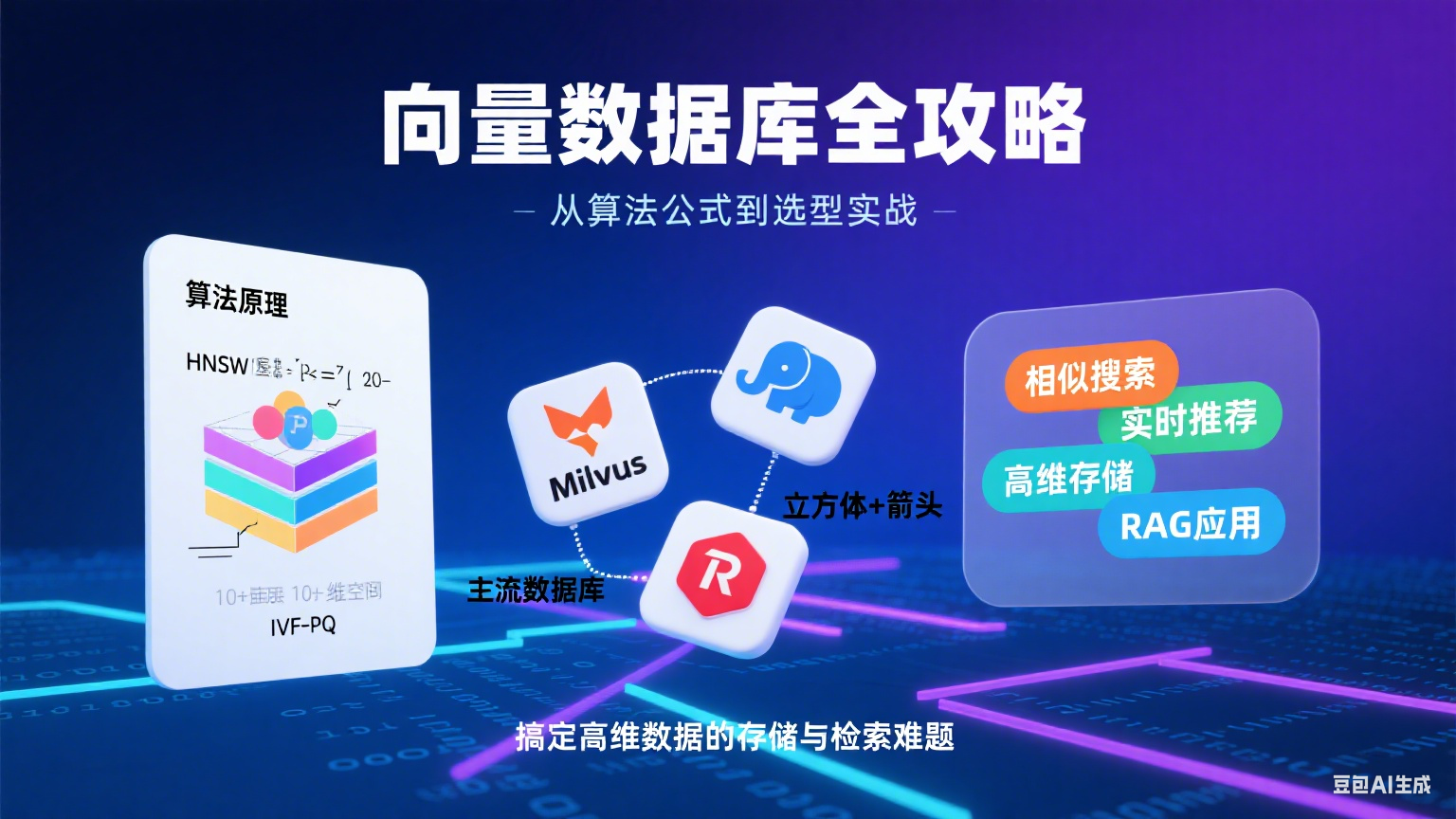 向量数据库全攻略：从算法公式到选型指南，一篇吃透高维数据存储术